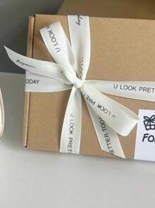 Letter Ribbon Rolls, Large Spool Baking Cake Packaging Ribbon, Korean Gift Wrapping Decorative Ribbon - Multicolor - View 10