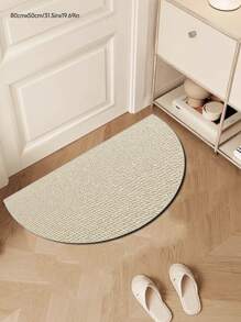 1pc Half-Circle Pineapple Entrance Mat, Thickened Faux Sisal Rug, Water-Washable Bottom, Dirt-Resistant, Kitchen Thick Carpet, Decorative Rug, Ins-Style Carpet, Shower Mat, Home Decor, Living Room Rug, Bedroom Rug, Doormat, Kitchen Rug, Bathroom Rug, Study Rug - Multicolor - View 15