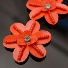 3D Handmade Sequin Flower Patch, Suitable For DIY Decoration On Clothes, Hats, Bags