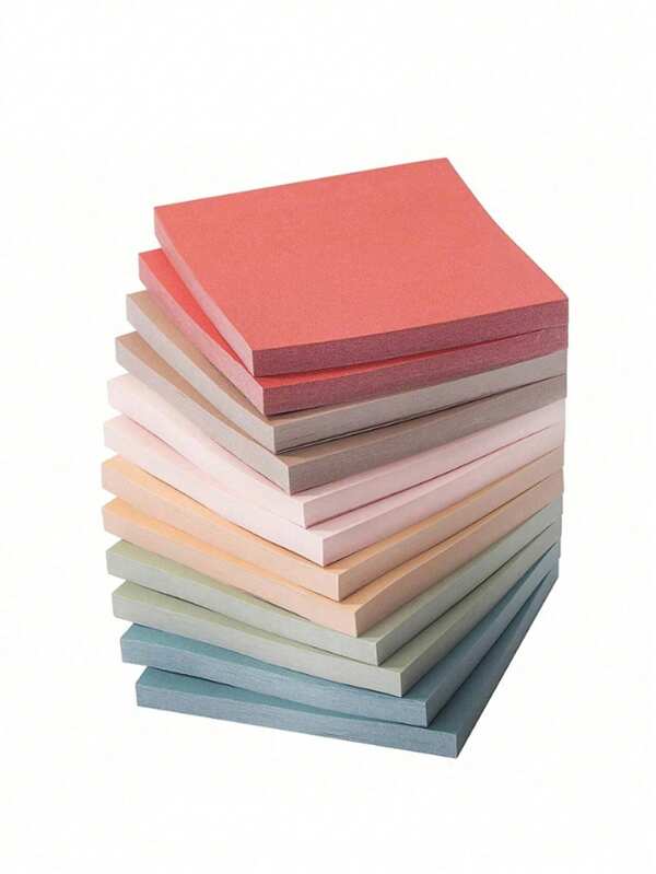 600pcs Sticky Notes, 12 Pcs Sticky Note Pads, Colorful Memo Pads, Students Sticker Notes,School Supplies,Back To School