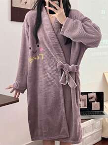 1 halat de baie extra mare, gros, pentru casă, nou, absorbant, cu uscare rapidă, moale, purtabil, pentru femei adulte (90*140CM), halat de baie pentru femei, lungime până la genunchi, tricotat tip vafă, moale și ușor, halat de baie drăguț, all-in-one, cu uscare rapidă, cu talie legată, gros, super absorbant, școală, înapoi la școală, călătorie, articole esențiale de călătorie, articole esențiale pentru casă, prosop, îngrijirea pielii