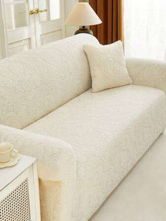 1 pieza Funda de sofá elástica de jacquard, funda protectora antideslizante para sofá gruesa para sala de estar, dormitorio, sofá al aire libre, protección contra manchas de mascotas, funda de cojín de asiento de sofá para sofá en forma de L, individual, reclinable y de 2/3/4 plazas, decoración otoñal para el hogar, funda de sofá fácil de instalar y quitar para todas las estaciones