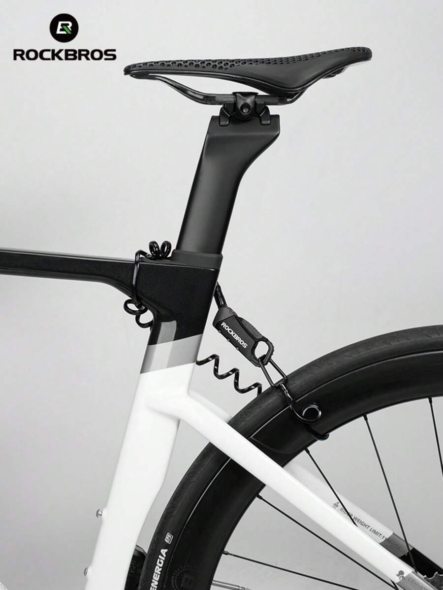 ROCKBROS 自行车锁 骑行 户外通勤 4毫米钢缆 103克 轻便运动休闲风 夏季骑行 女士骑行装备 都市必备
