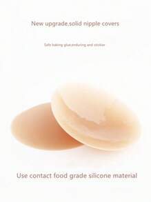 1 Paar wiederverwendbare unsichtbare Silikonbrustwarzenabdeckungen, selbstklebende Brustaufkleber-Accessoires zur Hebung für Frauen