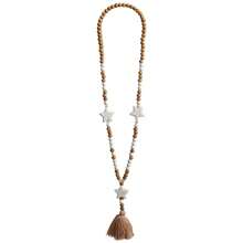 Women's Beaded Bohemian Style Long Necklace - Brown - View 14