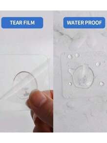 4/10/20/30pcs, Acrylic Transparent Hooks, Self-Adhesive Hooks, Traceless Adhesive Hooks, For Hanging Clothes, Towels, Keys, Sundries, For Use In Kitchens, Bedrooms, Bathrooms, Living Rooms