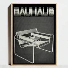 1pc Unframed Modern Geometric Bauhaus Exhibition Poster, Bauhaus Movement Prints, Minimalist Abstract Wall Art Canvas, Suitable For Modern Home Decor, Framed Wall Art - Multicolor - View 76