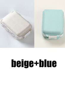 Portable Pill Box For Travel Moisture Proof Pill Organizer Reusable Pill Case For Men And Women Medicine Planner Daily Pocket Case To Hold Vitamin Medicine Medication And Supplement Home Travel Essential Accessories For Outdoor Office Back To School Luggage & Travel Gear Travel Accessories & Supplies Other Travel Accessories Travel Containers Travel Accessories - Multicolor - View 17