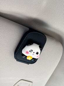 1pc Panda Car Eye Clip Car Interior Storage Sun Visor Car Sunglasses Clip Sunglasses Clip - one-size - View 11