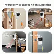 Smart Sensor Cat Lover And Cat Mom Love Laser Toys Interactive, Motion Activated Truly Random Trjajectory, Clamp Design, Automatic Cat Lover And Cat Mom Love Laser Toys, Interactive Laser Cat Lover And Cat Mom Love Toys For Indoor Cat Lover And Cat Mom Loves/Kitty/Dog Lover And Dog Mom Loves, Cat Lover And Cat Mom Love Laser Toy Automatic - Multicolor - View 3