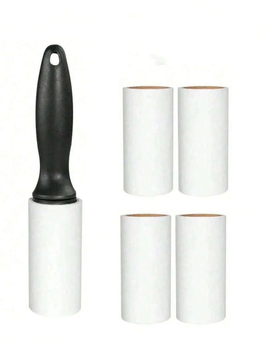 1/10 con lăn loại bỏ xơ vải - Lý tưởng cho đồ nội thất, quần áo | Máy làm sạch lông chó & mèo, 300/600 tờ con lăn cotton siêu dính thay thế - Bàn chải lông thú cưng - Bao gồm 1 tay cầm và 10 tờ giấy thay thế, Con lăn cotton thảm, Công cụ loại bỏ lông thú cưng di động cho quần áo, bộ đồ giường, Đồ nội thất phòng khách, Phòng ngủ, Thảm ô tô, Ghế ô tô, Chi tiết nội thất ô tô