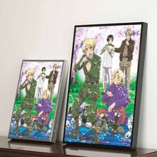 1 件经典动漫 Hetalia World-Stars 经典复古海报帆布印刷海报艺术品可爱房间装饰无框架