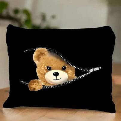 Peekaboo Teddy Bear Cosmetic Pouch – Perfect Cute Gift For Mother's Day