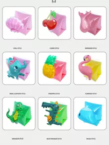 2pcs Summer Inflatable Arm Bands, Pool Party Arm Sleeves For Swimming Training, Water Sports, Suitable For Beginner Swimmers, Great Gift For Party, Graduation, Birthday And Other Occasions