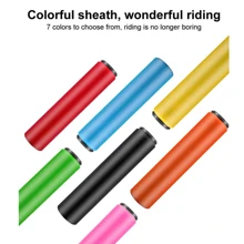 1 对多色海绵橡胶防滑减震自行车车把握把适用于山地自行车
