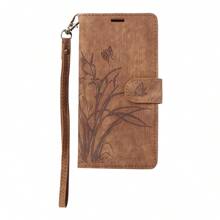 PU Leather Basic Anti-Drop Phone Case With Credit Card Slot, Flip Wallet Style Phone Case - Brown - View 92