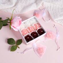 9 pièces/Boîte cadeau de bougies parfumées à la rose simulée, bougies parfumées artisanales, convient pour les souvenirs, les cadeaux de la Saint-Valentin, les bougies d'anniversaire, la décoration de la maison, la décoration des fêtes, la décoration de la chambre, les accessoires de maison, les bougies en forme de rose, cadeaux de la Fête des Mères, remise des diplômes, mariage