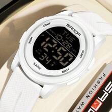 SANDA. SANDA Men's Luxury Sports Electronic Wrist Watch, Shock Resistant, Waterproof, Chronograph, Stopwatch, Alarm, Multi-Function LED Digital Watch - one-size - View 3