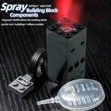 Elektromotor-Einheit-Kit, angetriebener mechanischer Bausteinsatz, kompatibel mit Konstruktionssteinen, batteriebetriebener RC-Bausteinsatz für Sportwagen, Automobile, Züge und Zubehör, leistungsstarke Motoreinheit mit fortschrittlicher Steuerung und Kompatibilität. Zimmer dekorieren, Wintergeschenk, Zug, Motor, Bausteine, RC Automodell Spielzeug (Zufallsfarbe)