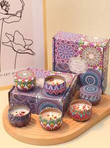 20 Scents- 9pcs/4pcs/1pc Aromatherapy Candles, Vases Candles, Homemade Soy Candle Cups, Vases, And Candles In Homemade Soy Candle Cups Are Perfect, Perfect Gift For Family And Friends, Tin Cans Of Aromatherapy Candles, For Birthday, Valentine's Day Or Mother's Day Travel, Aromatherapy Gift Box,Christmas Decorations,Christmas Decor, Valentine's Day New Year Christmas Gift Gifts Graduation