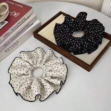 1 件加大码碎花设计发圈，优雅百搭韩式发饰