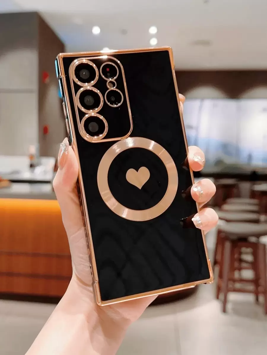 1 buc Husa de protectie pentru telefon cu incarcare fara fir magnetica Magsafe, minimalista, cu protectie impotriva caderilor, potrivita pentru Apple, telefoane inteligente