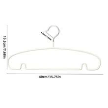 Padded Anti-Slip Clothes Hangers Thickened With Grooves, Household Non-Marking Drying Rack Garment Hanger - Black - View 4