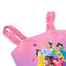 Disney Princess 4 Piece Swim Set | Girls' Rashguard, Tank Top, Bikini Bottoms And Scrunchie Collection | Kids' Swimwear - Pink - View 8
