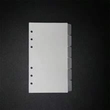 1 set de pages de séparateurs à feuilles mobiles A6 (transparentes, noires, blanches) avec étiquettes, étagère à autocollants de planificateur, feuilles de séparateurs à feuilles mobiles en plastique à 6 anneaux A6, lignes de séparateurs de planificateur semi-transparentes A6, planificateur à feuilles mobiles de budget, inserts de planificateur, matériau en PVC, pratique pour l'organisation, la visualisation et l'enregistrement des plans personnels - Multicolore - Voir 12