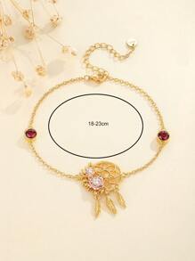 S925 Sterling Silver Dream Catcher Bracelet, Birthstone Jewelry, Suitable For Women For Everyday Wear And Festival Gifts - Multicolor - View 4