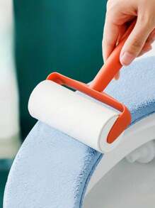 2 Pieces Soft Touch Washable Polyester Toilet Seat Cover, Padded Comfortable And Warm Seat, Easy To Install, Universal Bathroom Accessories Bathroom Decor Fall Decor