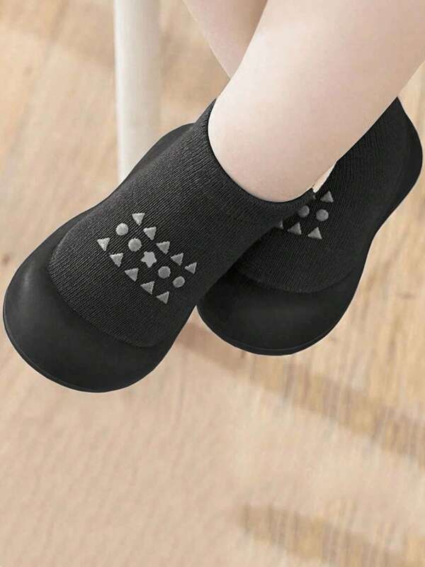 1 paar babysokken met zachte siliconenzool voor buitensporten, ademende antislip wandelsokken voor binnen, voor babyjongens en -meisjes