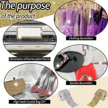 1 Roll Rhinestone Sticker Strip, Self-Adhesive Decorative Rhinestone Tape For DIY Craft, Suitable For Clothing, Shoes, Bags, Vehicles, Phones, Weddings, Mother's Day, Graduation, Back To School Gifts
