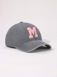 1piece 26 Letters Baby Baseball Cap, Vintage Trucker Baby Cap Hat | Country Cowboy Cute Preppy Retro Western Trucker Hats,Outdoor Cowboy Cap For 1-3Y Baby - 1PC - View 63