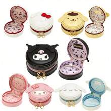 Sanrio Caja de almacenamiento con licencia oficial que presenta a Hello Kitty y otros personajes de Sanrio, perfecta para joyas, lápices, auriculares y monedas.