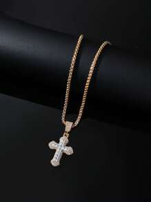 适合男孩和女孩的钛钢嘻哈长项链，时尚吊坠毛衣链 - 彩色 - 查看 14