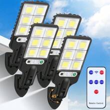 4/8Pcs 99000LM Solar Street Lights Motion Sensor Security Solar Flood Lights Outdoor Road Wall Lamp With 3 Lighting Modes For Front Door, Garden, Yard, Garage, Path - Solar Wall Lights - 2個 - 查看 1