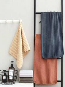 1 套高品质珊瑚绒复古编织浴巾 - 超柔软厚实，30x14 英寸和 55x28 英寸，快干吸水，适用于水疗中心、健身房、酒店和家居装饰，4 种颜色浴室装饰秋季装饰返校美容院家用浴室淋浴毛巾适用于美容院、酒店运动、家居必需品、毛巾、皮肤护理
