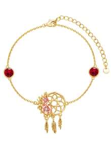 S925 Sterling Silver Dream Catcher Bracelet, Birthstone Jewelry, Suitable For Women For Everyday Wear And Festival Gifts - Multicolor - View 7