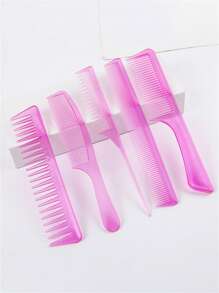 Conjunto de 5 peines para el cabello largo de las mujeres, peines con púas afiladas, para peluquería en el hogar, peluquería profesional, dientes finos para hombres, peine denso