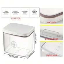 Laundry Room Storage Container With Lid For Storing Laundry Balls, Dryer Balls, Powder, Fragrance Beads, Household Organizing Storage Box