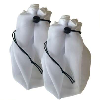Kit 2 Coador Voal Voil Para Leite Queijo Vegetais Suco Kefir