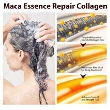 EELHOE Collagen Protein Shampoo Repair Damaged Hair Reduce Split Ends Deep Cleansing Smooth And Shiny - 1 - View 3