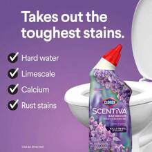 Clorox Scentiva Toilet Gel Tuscan Lavender - Tuscan Lavender & Jasmine Toilet Gel, 24fl Oz, Bleach-Free, For Toilet Bowls, Fresh Scent - 1 - 查看 8