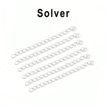 100pcs/Pack 50mm & 70mm Necklace Extension Chain, Bulk Bracelet Extension Chain Ends For DIY Jewelry Making Accessories - Tail Chain - View 10