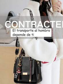 Bolso bandolera para mujer, bolso bandolera, bolso bandolera de PU, adecuado para mujer, bolso cruzado de color sólido, bolso pequeño con cremallera, billetera para teléfono móvil, bolso mensajero (color: negro, burdeos, verde, granate, caramelo) - Negro - Ver 3