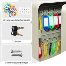 KONTUZ Key Holder Clavicle Cabinet Key Cabinet With Keyring - 48 phím - Xem 4