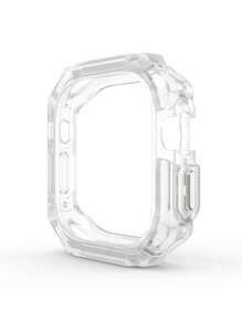 1pc Fashion Multi-Color TPU Protective Case Suitable For Apple Watch Full Series, Hollow And Minimalist Design, 40mm/41mm/42mm/44mm/45mm/46mm/49mm
