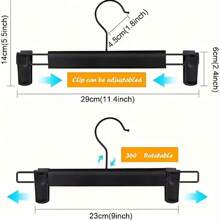 Durable Metal Pants Hanger With Non-Slip Plastic Clips, Multi-Function Skirt Hanger For Bras, Scarves, Lingerie And Accessories, Space-Saving Design, Suitable For Wardrobe, Bedroom, Dormitory Use