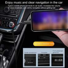 USB-C 转 3.5 毫米 AUX 音频线，立体声适配器兼容 16 Pro Max/16 Pro/16 Plus/16、 15 Pro Max/15 Pro/15 Plus/15，适用于车载音乐播放器、扬声器、家庭立体声音响、耳机 - 彩色 - 查看 8